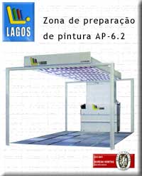 Lagos - Zonas de preparação de pintura automóvel com teto (plenum)